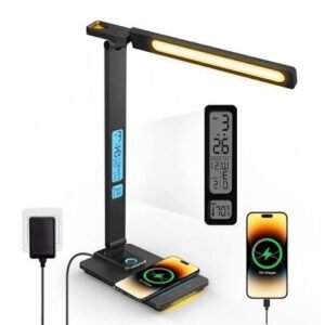 LED Desk Lamp with Wireless Phone Charger